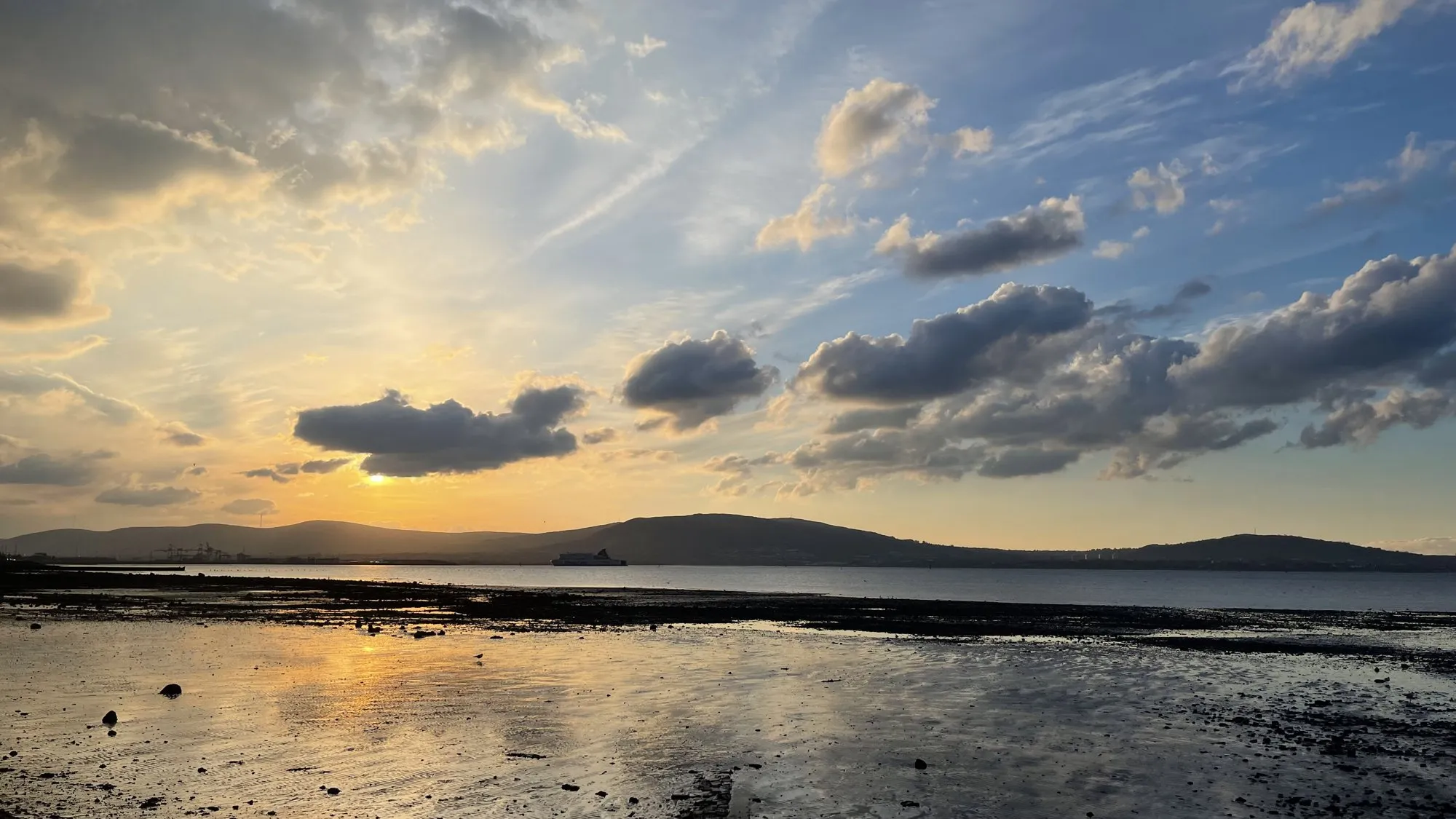 Belfast Lough at sunset
